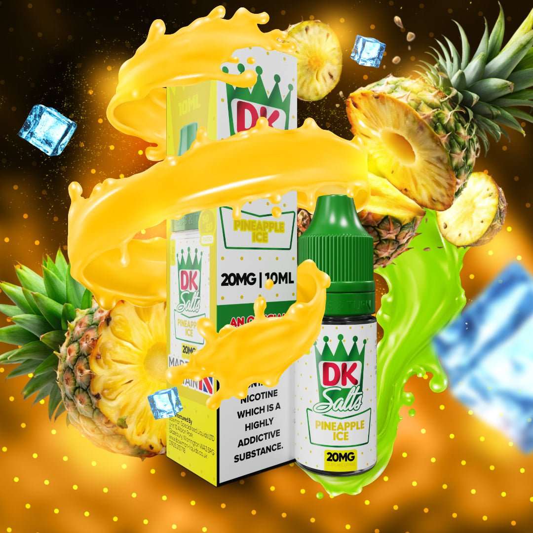 DK Salts E - Liquid 10ml 20MG Nic Salt Box of 10 - with Pineapple Ice #No1-vape-wholesale#