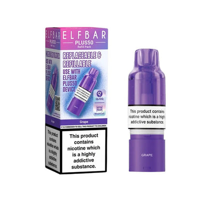 Elf Bar Plus 50 Refill Pods (Box of 5) - Wholesale Price !