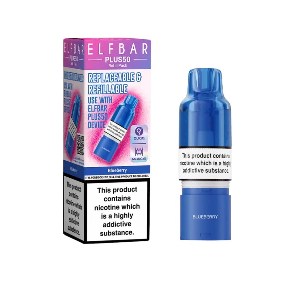 Elf Bar Plus 50 Refill Pods (Box of 5) - Wholesale Price !