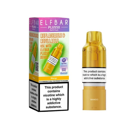 Elf Bar Plus 50 Refill Pods (Box of 5) - Wholesale Price !