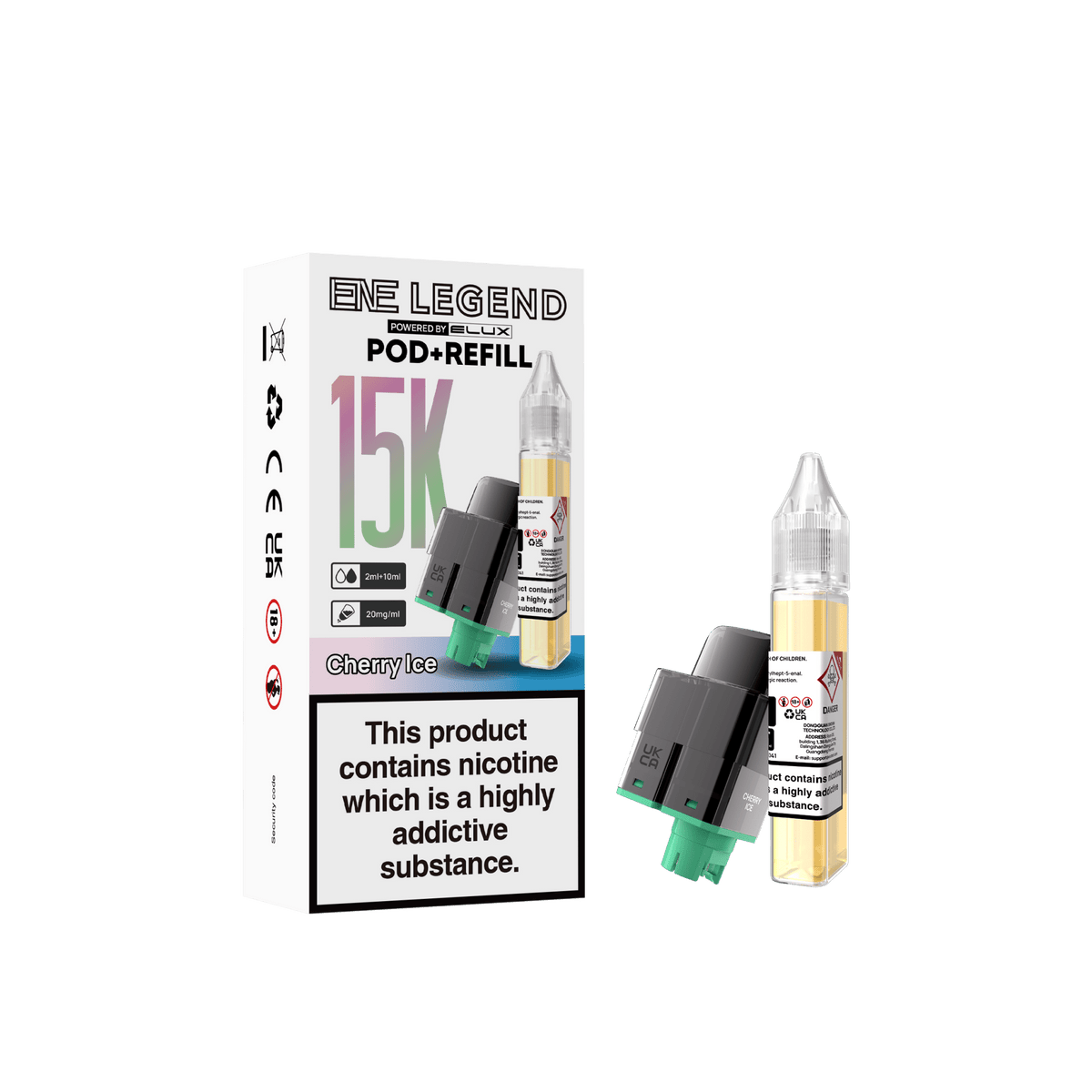 Elux ENE Legend 15k Replacement Pods Pack of 5 - Wholesale Price !