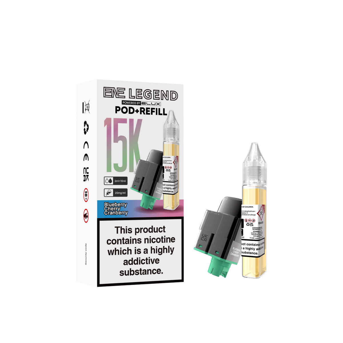 Elux ENE Legend 15k Replacement Pods Pack of 5 - Wholesale Price !
