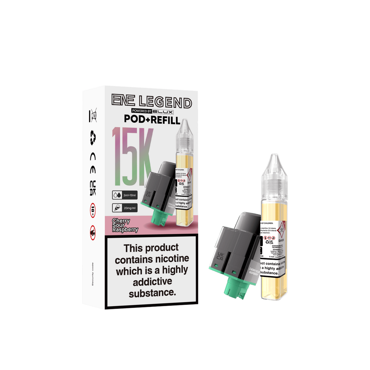 Elux ENE Legend 15k Replacement Pods Pack of 5 - Wholesale Price !
