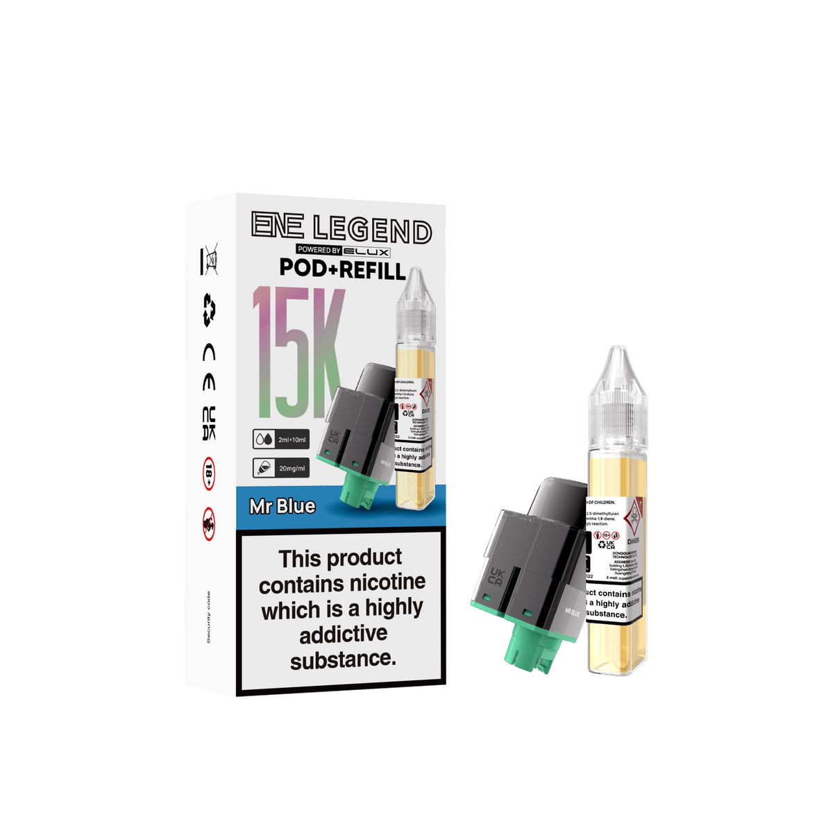 Elux ENE Legend 15k Replacement Pods Pack of 5 - Wholesale Price !