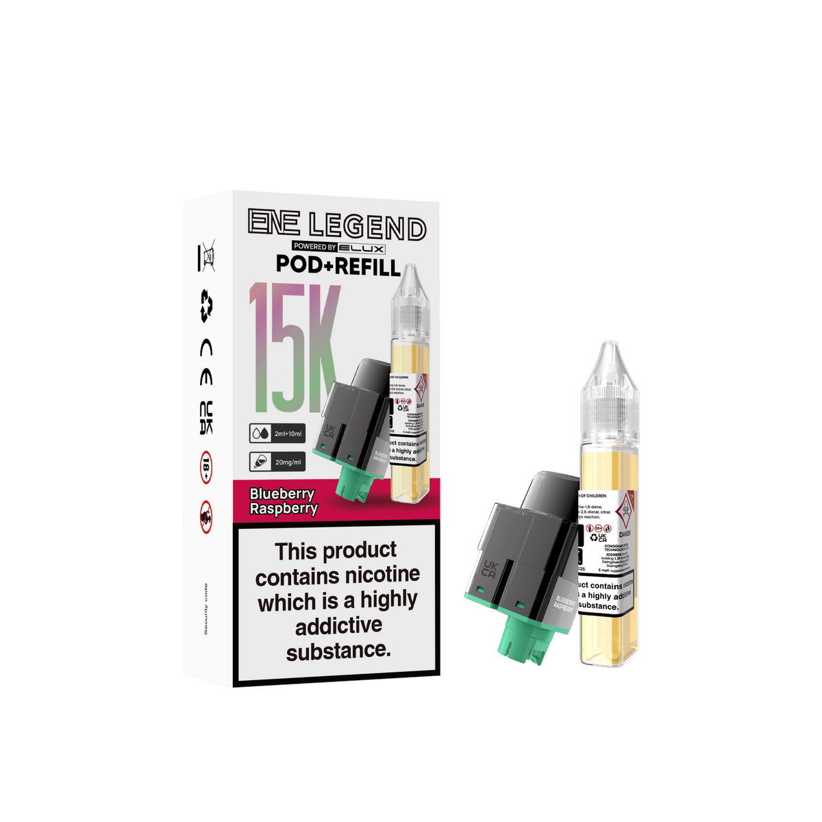 Elux ENE Legend 15k Replacement Pods Pack of 5 - Wholesale Price !
