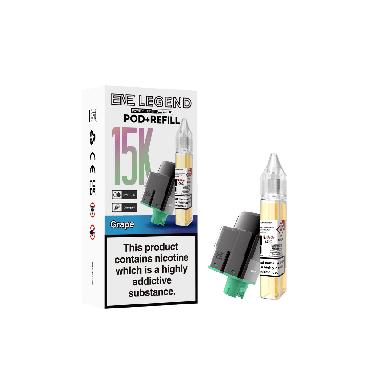 Elux ENE Legend 15k Replacement Pods Pack of 5 - Wholesale Price !