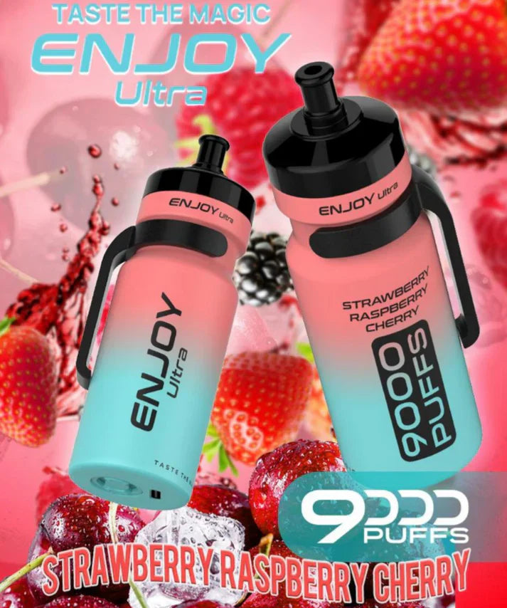 Flavours of Enjoy Ultra 9000 Box of 10 - Staberry Raspberry Cherry