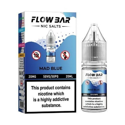 Flow Bar 20ml Nic Salts E - Liquid Pack of 10