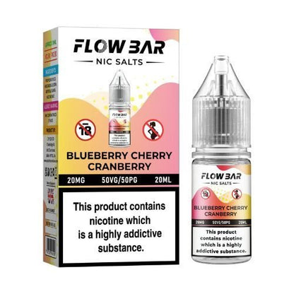 Flow Bar 20ml Nic Salts E - Liquid Pack of 10
