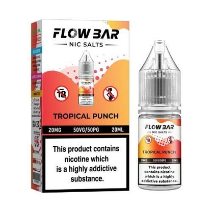 Flow Bar 20ml Nic Salts E - Liquid Pack of 10
