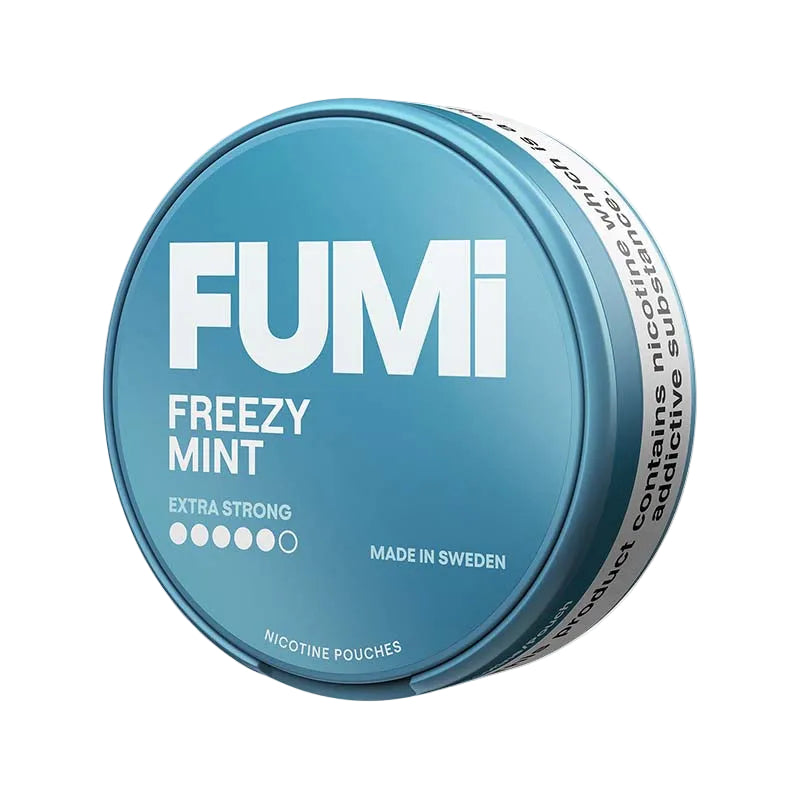FUMI Freezy Mint Extra Strong Nicotine Pouches, 11mg Per Pouch, Tobacco Free, Mint Ice Flavour, 20 Count Can