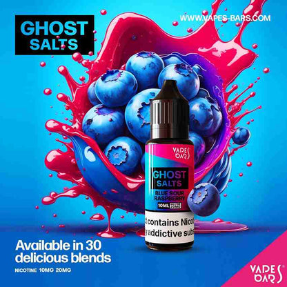 GHOST 3500 Nic Salts 10ml - Box of 10 with Blue Sour Raspberry flavour