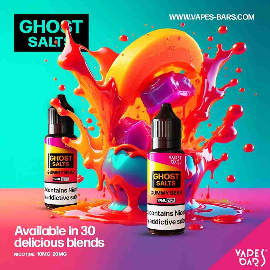 GHOST 3500 Nic Salts 10ml - Box of 10 with Gummy Bear flavour
