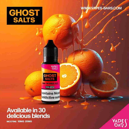 GHOST 3500 Nic Salts 10ml - Box of 10 with Pink Orange Razz flavour