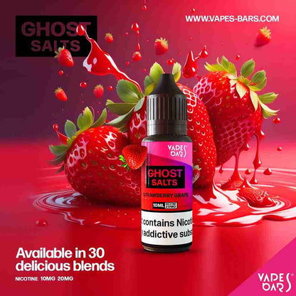 GHOST 3500 Nic Salts 10ml - Box of 10 with Strawberry Grape flavour