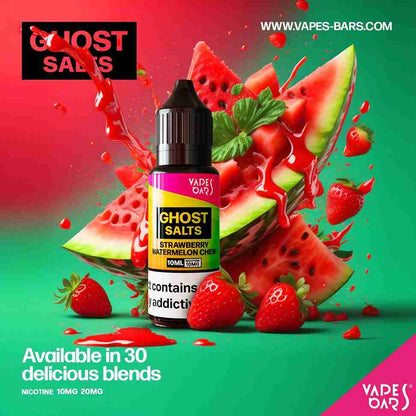 GHOST 3500 Nic Salts 10ml - Box of 10 with Strawberry Watermelon Chew  flavour