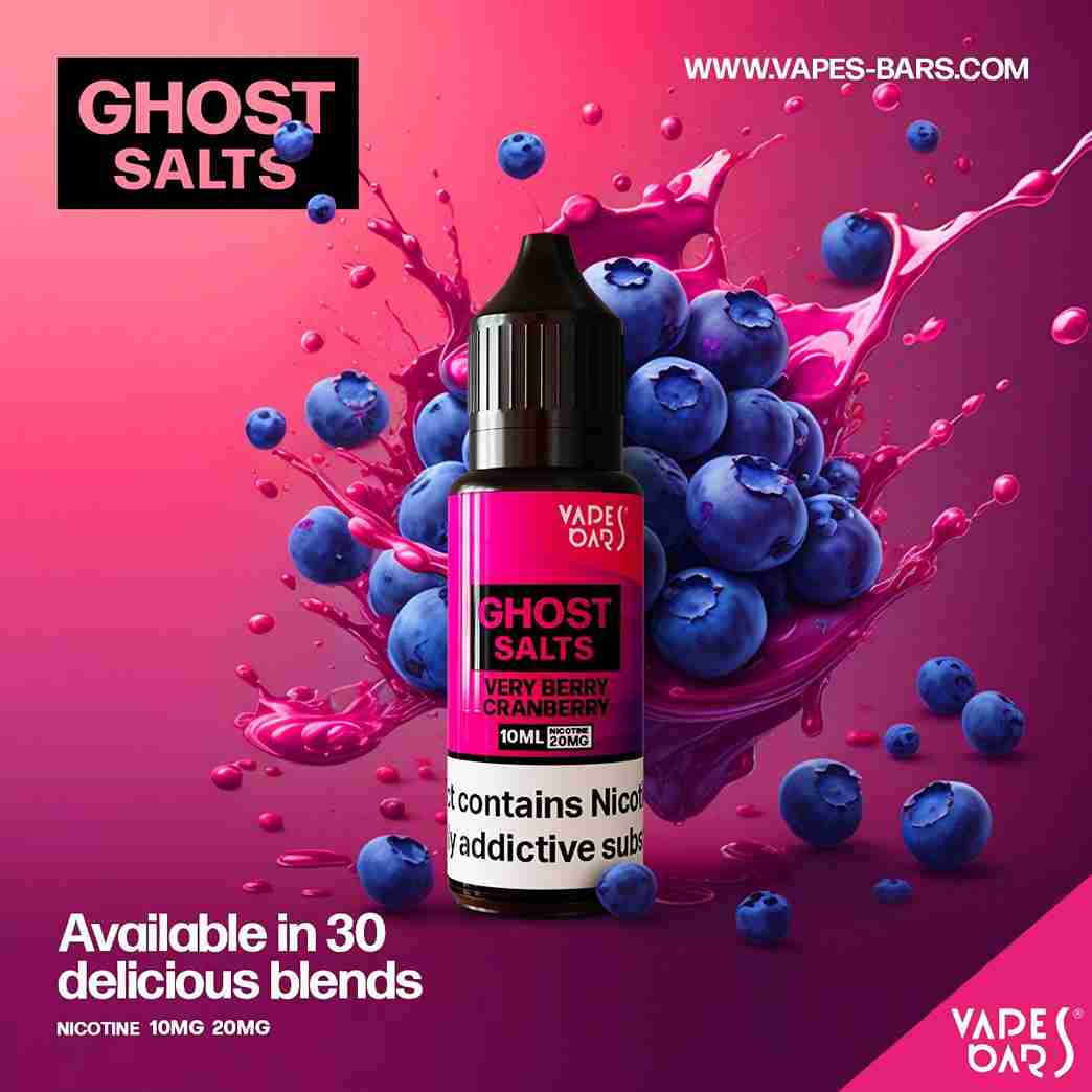 GHOST 3500 Nic Salts 10ml - Box of 10 with very Berry Cranberry flavour
