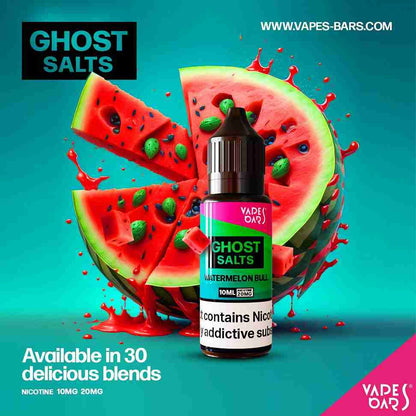 GHOST 3500 Nic Salts 10ml - Box of 10 with Watermelon Bull flavour