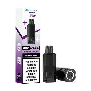 Hayati Pro Max Plus 6000 Puffs Prefilled Pods Box Of 5, Summer Dream Flavour