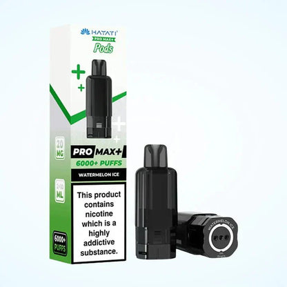 Hayati Pro Max Plus 6000 Puffs Prefilled Pods Box Of 5, Watermelon Ice Flavour 