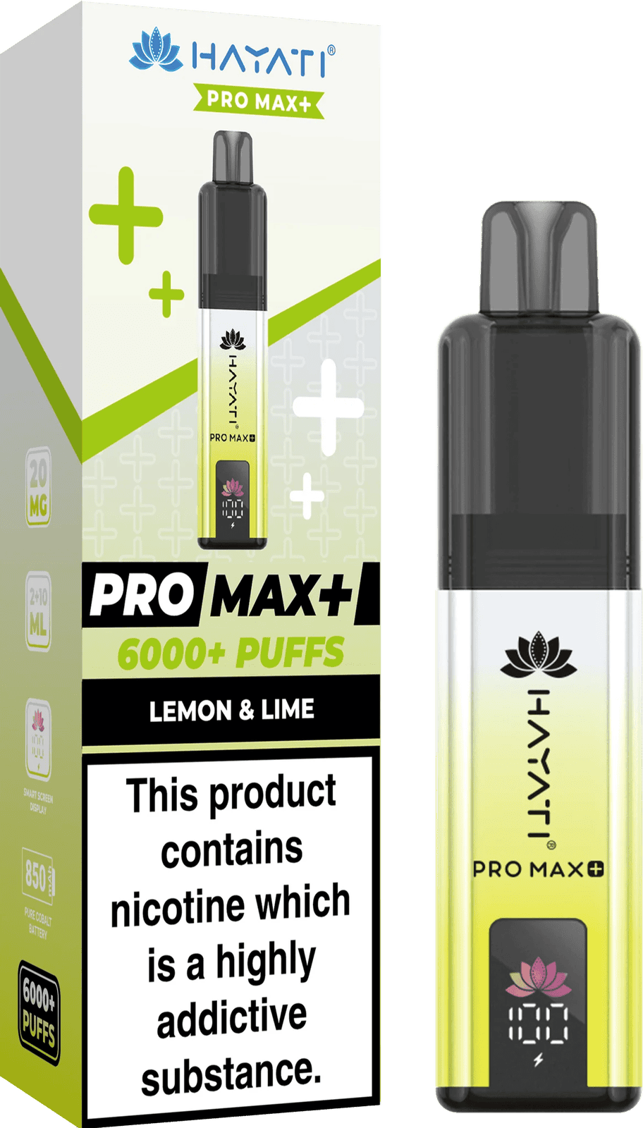 Hayati Pro Max Plus 6000 Puff Prefilled Pod Kit - Box of 5