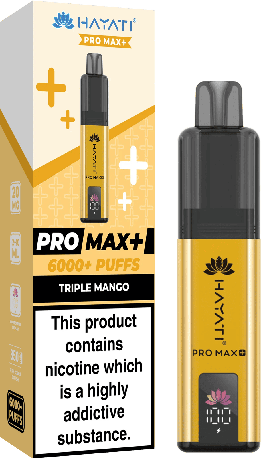 Hayati Pro Max Plus 6000 Puff Prefilled Pod Kit - Box of 5