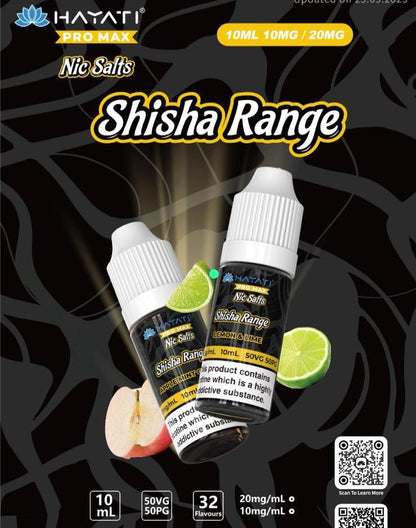 Hayati Shisha Pro Max Nic Salts Box of 10