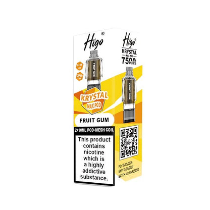 Higo Krystal Max 7500 Prefilled Pods Pack of 5 - Wholesale Price !