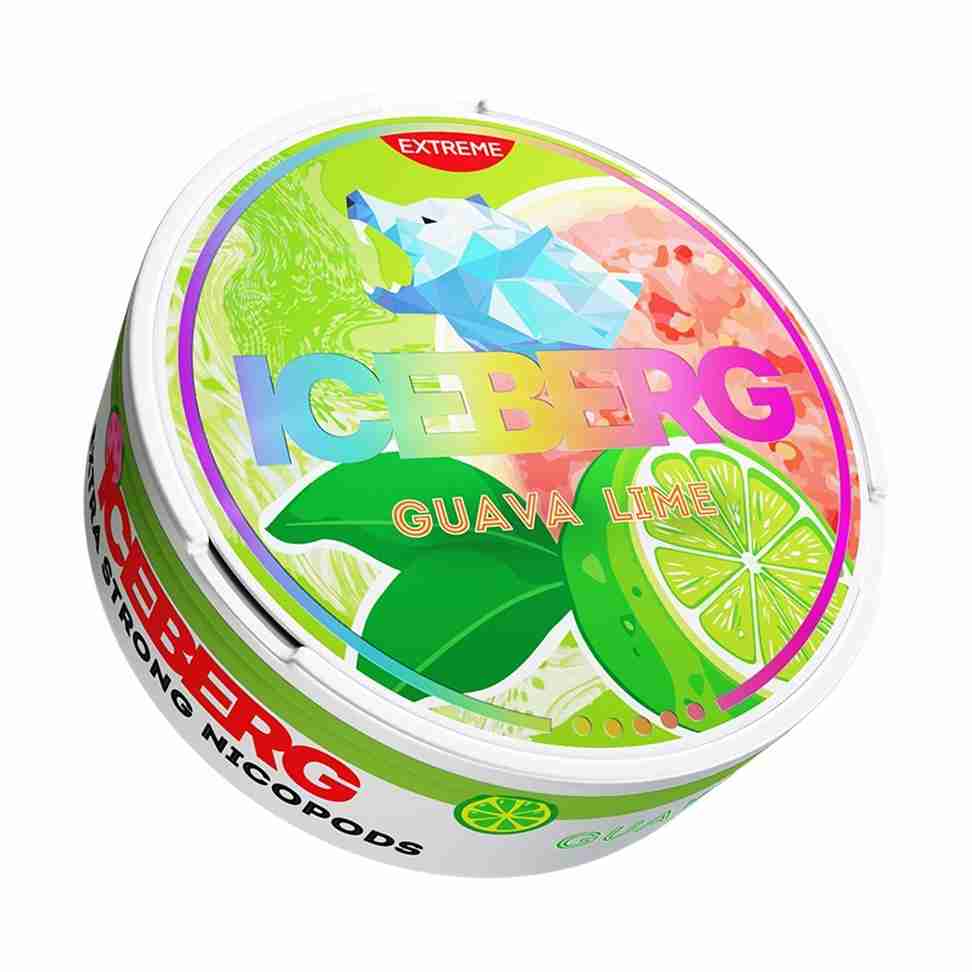 Iceberg Snus 16gr 150mg Pouches - Guava Lime Flavour #No1-vape-wholesale#