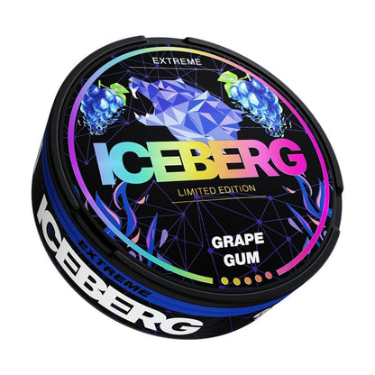 Iceberg Snus 16gr 150mg Pouches -  Limited Edition with grape Gum Flavour #No1-vape-wholesale#