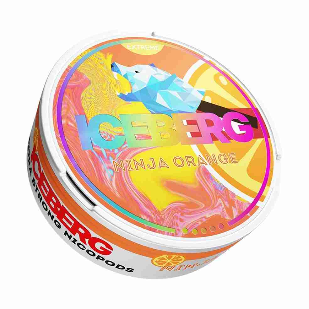Iceberg Snus 16gr 150mg Pouches - Ninja Orange Flavour #No1-vape-wholesale#