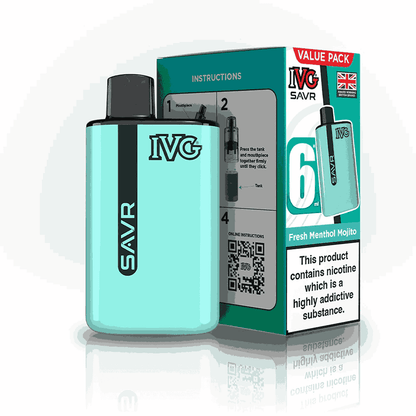 IVG SAVR 3000 Puffs Prefilled Pod Kit - Box of 5