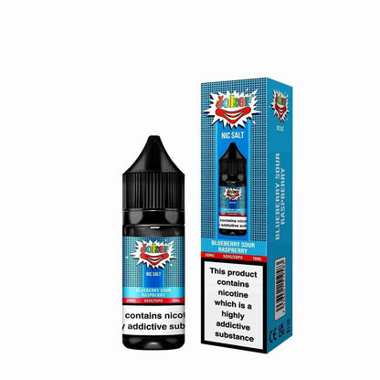 Joker Nic Salt 10ml E - liquids - Box of 10 with Blueberry Sour Raspberry flavour
