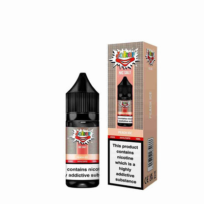 Joker Nic Salt 10ml E - liquids - Box of 10 with Peach Ice flavour