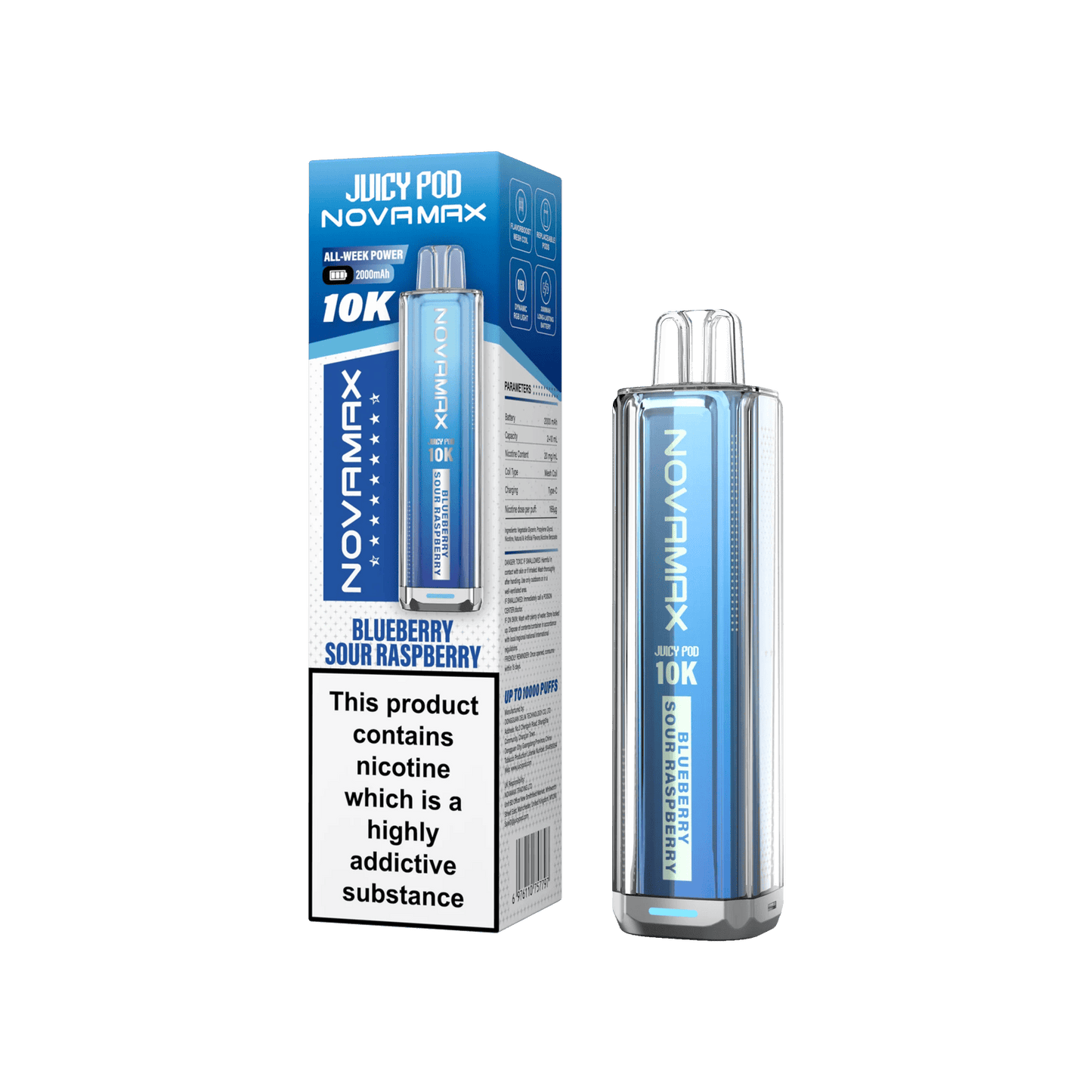 Juicy Pod Novamax 10k Prefilled Pod Vape Kit - Pack of 5