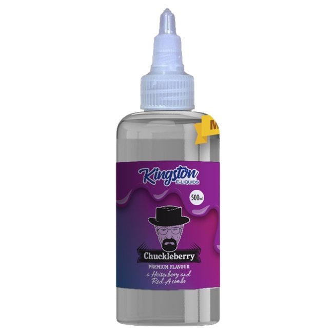 Kingston E - liquids Zingberry Range 500ml Shortfill Chuckleberry Flavour
