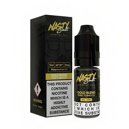 Nasty Juice Nic Salt 10ML - Pack of 10 Available In Gold Blend Flavour 