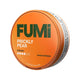 FUMI Prickly Pear Strong 8mg Nicotine Pouches featuring tobacco-free and smoke-free pear and cactus flavor in an orange can.