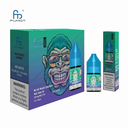 R and M 7000 Nic Salt 10ml - Box of 10 with Blue Razz Cherry flavour