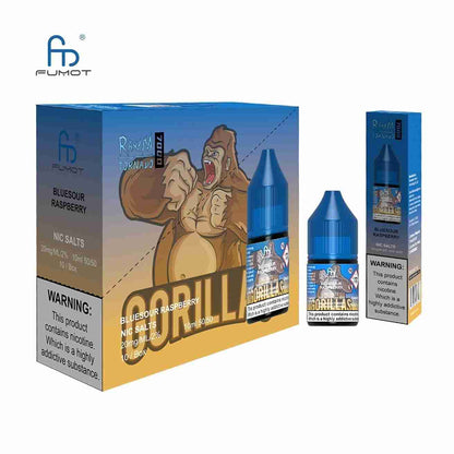 R and M 7000 Nic Salt 10ml - Box of 10 with Bluesour Raspberry flavour