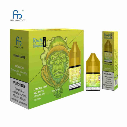 R and M 7000 Nic Salt 10ml - Box of 10 with Lemon and Lime flavour