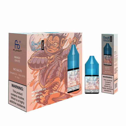 R and M 7000 Nic Salt 10ml - Box of 10 with Mango on Ice flavour