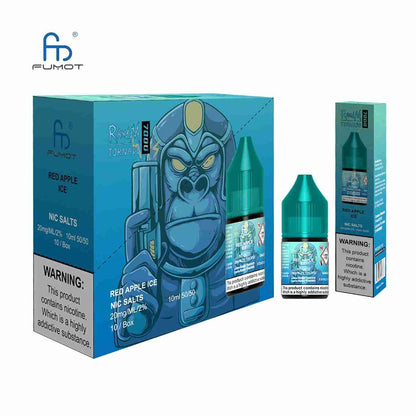 R and M 7000 Nic Salt 10ml - Box of 10 with Red Apple Ice flavour