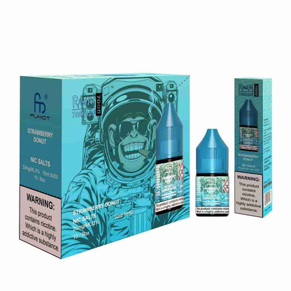 R and M 7000 Nic Salt 10ml - Box of 10 with Strawberry Donut flavour
