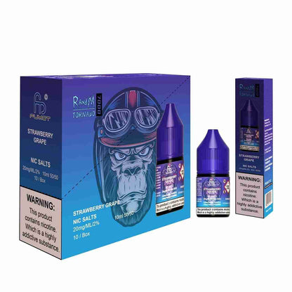 R and M 7000 Nic Salt 10ml - Box of 10 with Strawberry Grape flavour