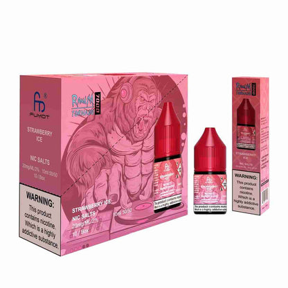 R and M 7000 Nic Salt 10ml - Box of 10 with Strawberry Ice flavour