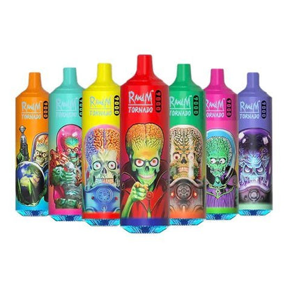 RandM Tornado 9000 Puffs Prefilled Vape Pod Kit - Box of 10