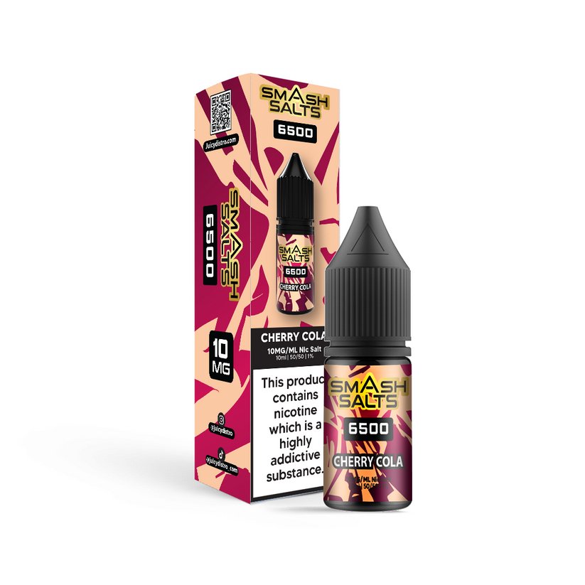 Smash Salts 6500 Nic Salt 10ml E - Liquid Box of 10 - #Simbavapeswholesale#