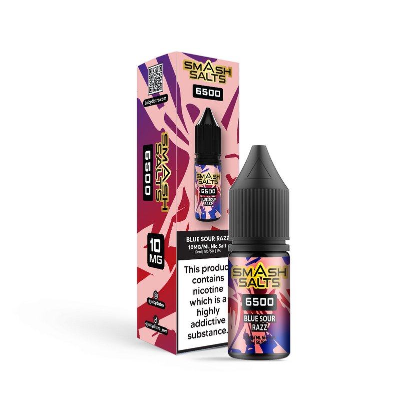 Smash Salts 6500 Nic Salt 10ml E - Liquid Box of 10 - #Simbavapeswholesale#