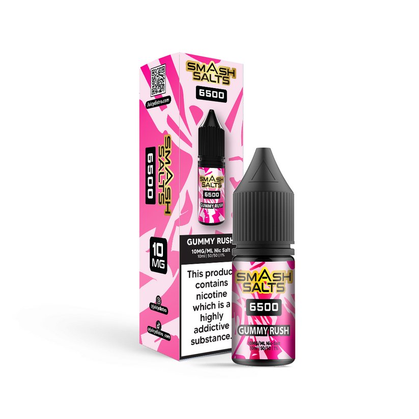 Smash Salts 6500 Nic Salt 10ml E - Liquid Box of 10 - #Simbavapeswholesale#